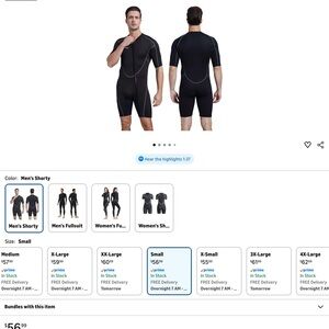 Men's Black Shorty Swim Rash Guard - Zip Front Performance Suit
